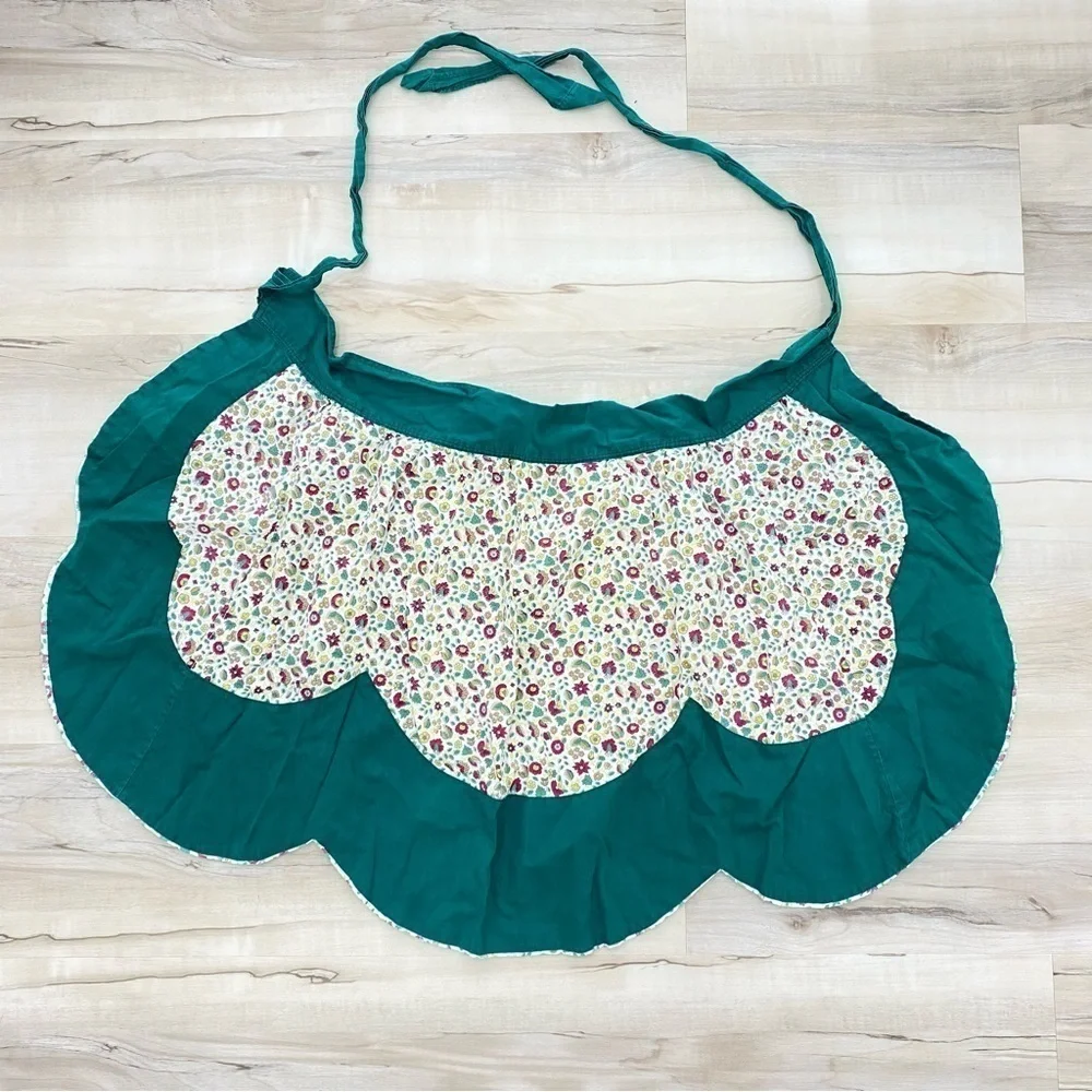 Vintage handmade waist aprons cottage homemakers homesteaders 2 total